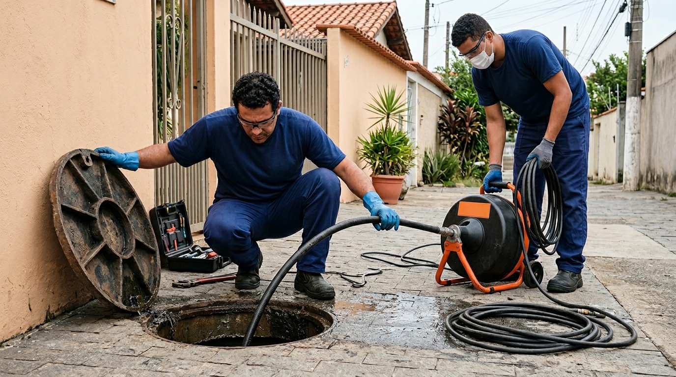 Desentupimento de esgoto em Niterói-RJ