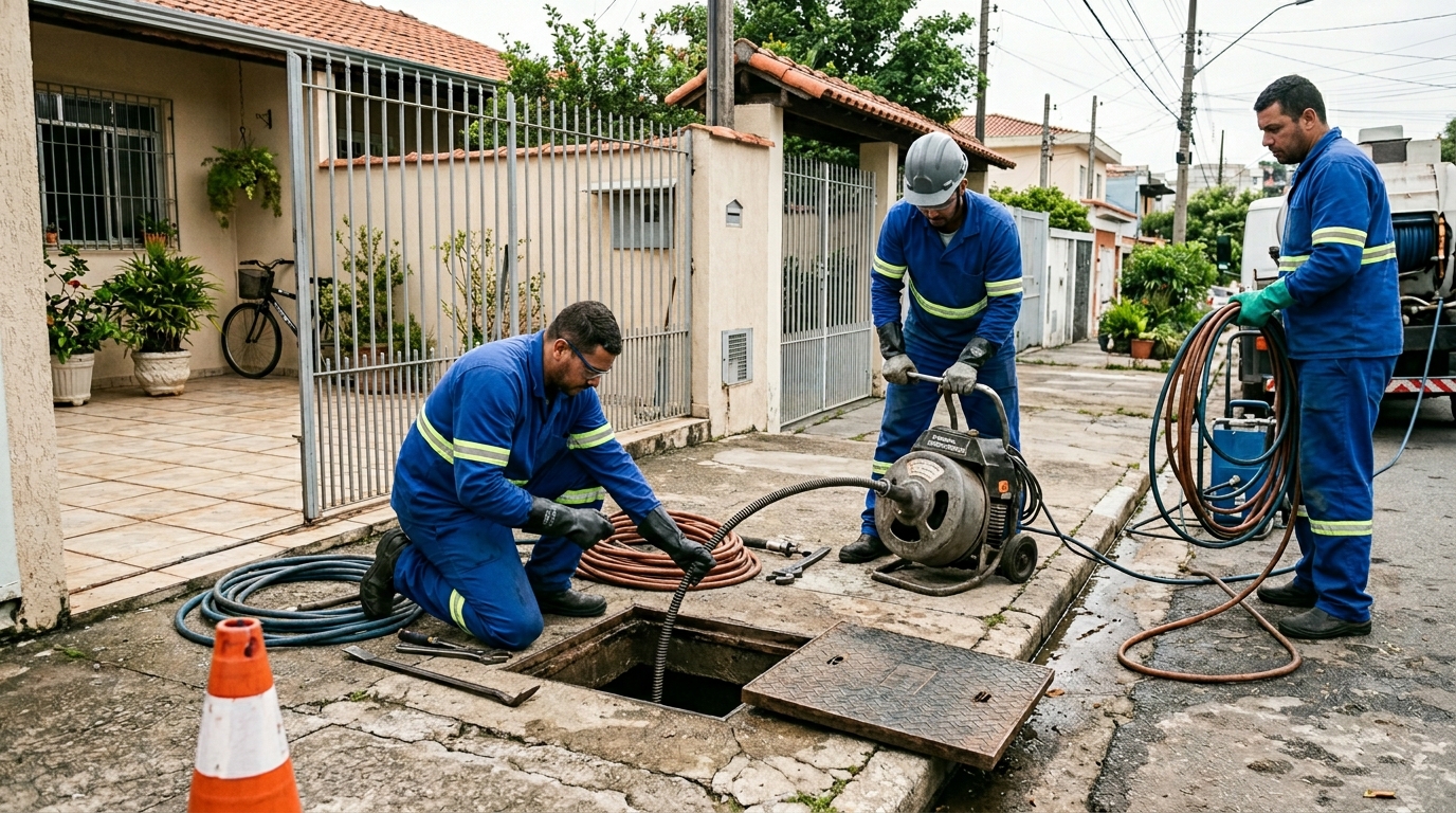 Desentupimento de esgoto em Niterói-RJ